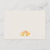 Cute Garden Foliage Butterflies Weddenschap Detail Informatiekaartje (Achterkant)