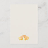 Cute Garden Foliage Butterflies Weddenschap Informatiekaartje (Achterkant)