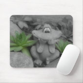 Cute Garden Frog Black White Mousepad Muismat (Met muis)