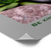 Cute Garden Frog Kindness Inspirerend Quote Poster (Hoek)