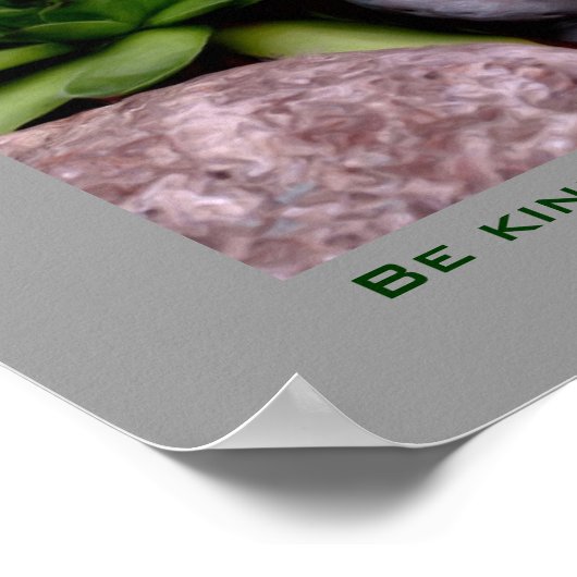 Cute Garden Frog Kindness Inspirerend Quote Poster (Hoek)