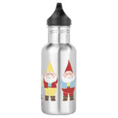 Cute Garden Gnomes Personalized Waterfles (Rechts)