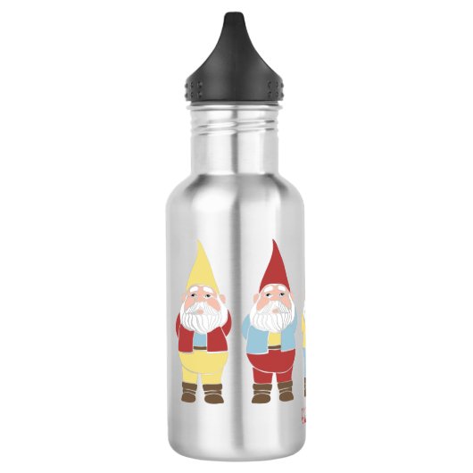 Cute Garden Gnomes Personalized Waterfles (Links)