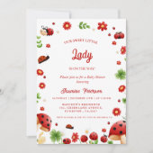 Cute Garden kleine bug baby shower Kaart (Voorkant)