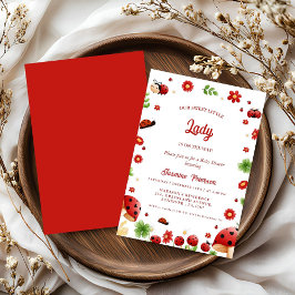 Cute Garden kleine bug baby shower Kaart