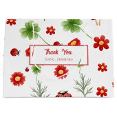 Cute Garden little ladybug baby shower  Groot Cadeauzakje (Voorkant)