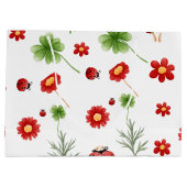 Cute Garden little ladybug baby shower  Groot Cadeauzakje (Achterkant)