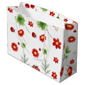 Cute Garden little ladybug baby shower  Groot Cadeauzakje (Achterkant Gekanteld)