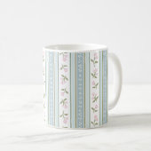 Cute Garden Stripe Floral Coffee Mug Koffiemok (Voorkant rechts)