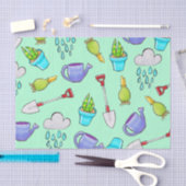 Cute Garden Tools & Plant Bulbs Tissuepapier (Craft)