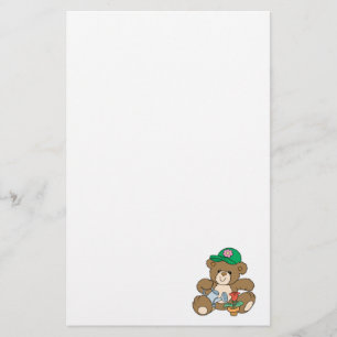 Cute Gardener Beer en Tulip Briefpapier