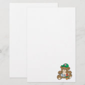 Cute Gardener Beer en Tulip Briefpapier (Voorkant / Achterkant)
