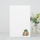 Cute Gardener Beer en Tulip Briefpapier (Staand voorkant)