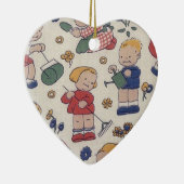 Cute Gardening Heart Keramisch Ornament (Rechts)