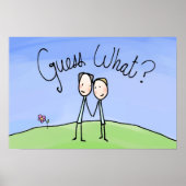 Cute Gay Couple Raad wat Poster (Voorkant)