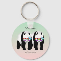 Cute Gay Pandas Rainbow Weargging Glasses