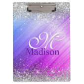 Cute geborsteld paars faux klembord (Voorkant)