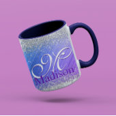 Cute geborsteld paars faux mok