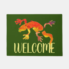 Cute gecko lizard Welkom mat