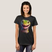 Cute Gecko Wildlife Lizard T-shirt (Voorkant volledig)