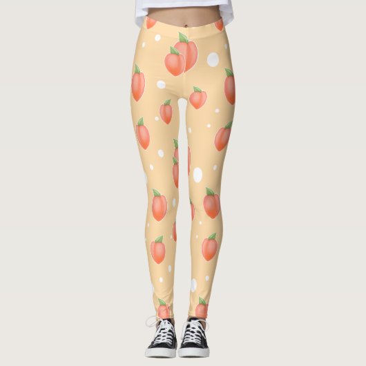 Cute Gedrukte YOGA Leggings (Voorkant)