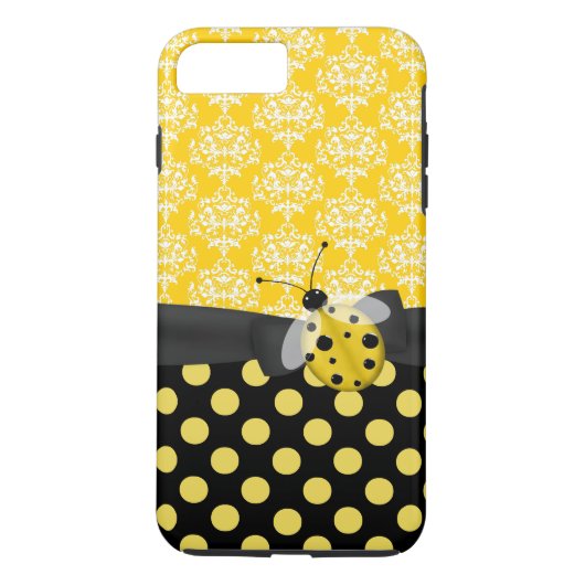 Cute Geel Lieveheersbeestje iPhone 7 Plus hoesje (Achterkant)