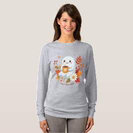 Cute Geest Drinkt Koffie T-Shirt - Cozy Vibes O