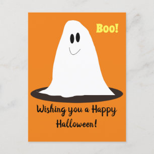 Cute geest Halloween briefkaart