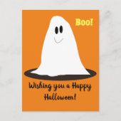 Cute geest Halloween briefkaart (Voorkant)