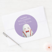Cute Geest Halloween Favor Ronde Sticker (Envelop)