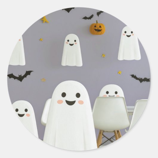 Cute Geest Halloween Sticker (Voorkant)