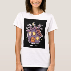 Cute Geest Huis Ramen Halloween T-Shirt