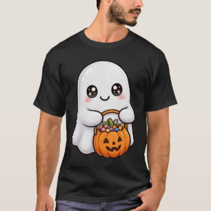 Cute Geest met Snoep Emmer Halloween T-Shirt