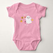 Cute Geest Zus 1 Roze Baby Rompertje (Voorkant)