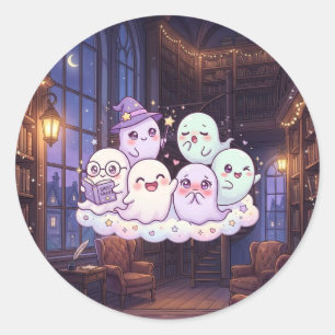 Cute Geesten Bibliotheek Halloween Sticker