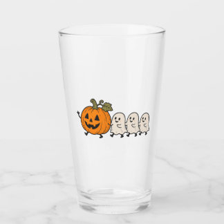 Cute Geestenoptocht Halloween Pompoen Glas Tumbler