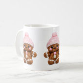 Cute Gehaakte Kerststol Mok Cake Karakter Koffie (Voorkant links)