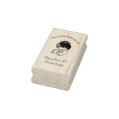 Cute Geisha Girl Bookplate Rubberstempel (Stempel)