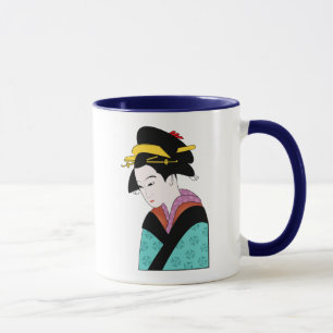 Cute Geisha Japanse kunst Mok