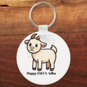 Cute Geit Happy Eid Ul Adha Sleutelhanger 2026 (Voorkant)