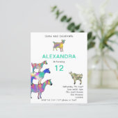 Cute Geiten 12e Verjaardagsfeest Budget (Staand voorkant)