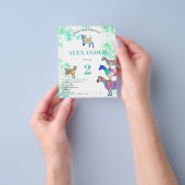 Cute Geiten Waterverf Verjaardagsfeest Budget Flyer (Hand)