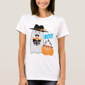 Cute Gekke Halloween Ghost Sweet tooth Boo T-shirt (Voorkant)