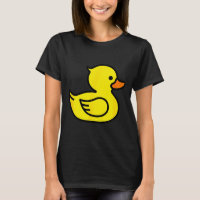 Cute Gele Eend Cartoon Nieuwigheid Grafische T-shi