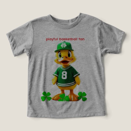 Cute Gele Eend in Celtics Jersey – Unreal Engine (Design voorkant)