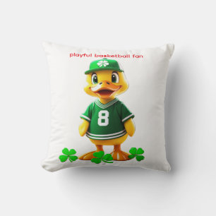 Cute Gele Eend in Celtics Jersey – Unreal Engine Kussen