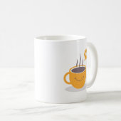 Cute Gele Gestuctuurde Koffiekoppen & Mokken (Voorkant rechts)
