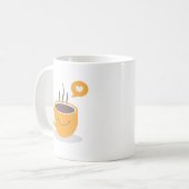 Cute Gele Gestuctuurde Koffiekoppen & Mokken (Voorkant links)
