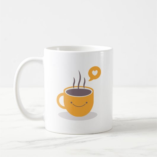 Cute Gele Gestuctuurde Koffiekoppen & Mokken (Links)