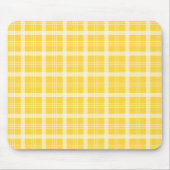Cute Gele Pastel Gingham Muismat (Voorkant)